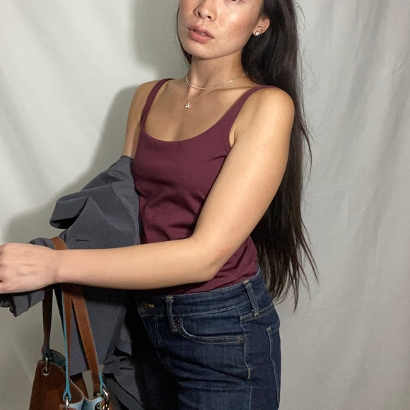 Womens NY&Co. maroon adjustable tank size Small - Picture 7 of 8